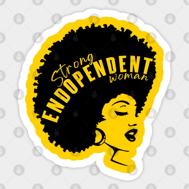 Spoonie Species: "Endopendent woman" Sticker by spooniespecies